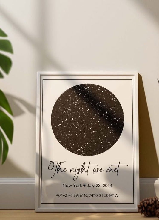 Customizable Moon date Frame